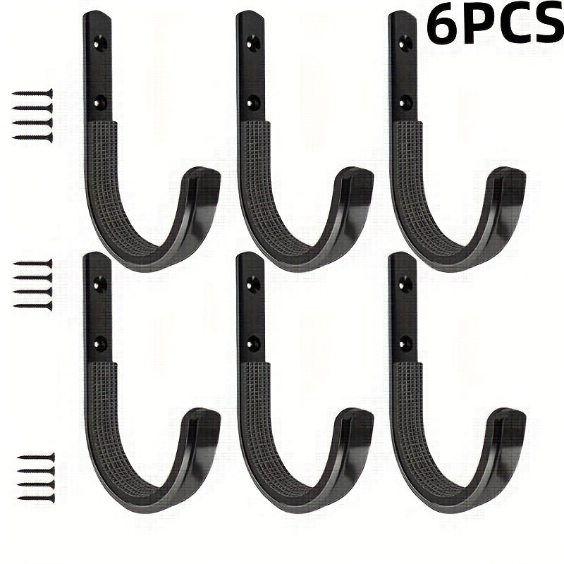 Durable Archery Wall Mount Hooks Soft Padded Stainless Steel Screws
