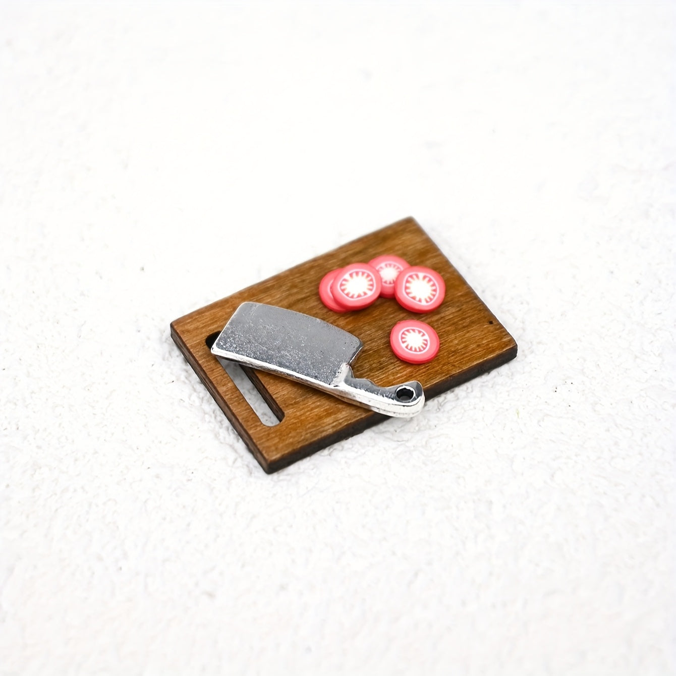 Miniature Fruit Cutting Scene Ornament for Dollhouses