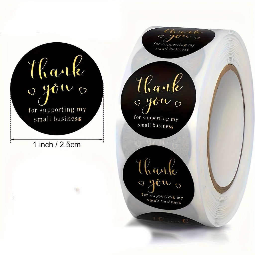 500 Thank You Sticker Self adhesive Label Packaging Sealing Sticker