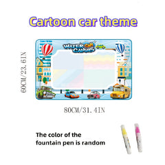 Water Graffiti Mat Kids Drawing Doodle Toy with Magic Pen Space Theme