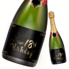 18th Birthday Bottle Labels for Champagne & Wine Bottles 15x10