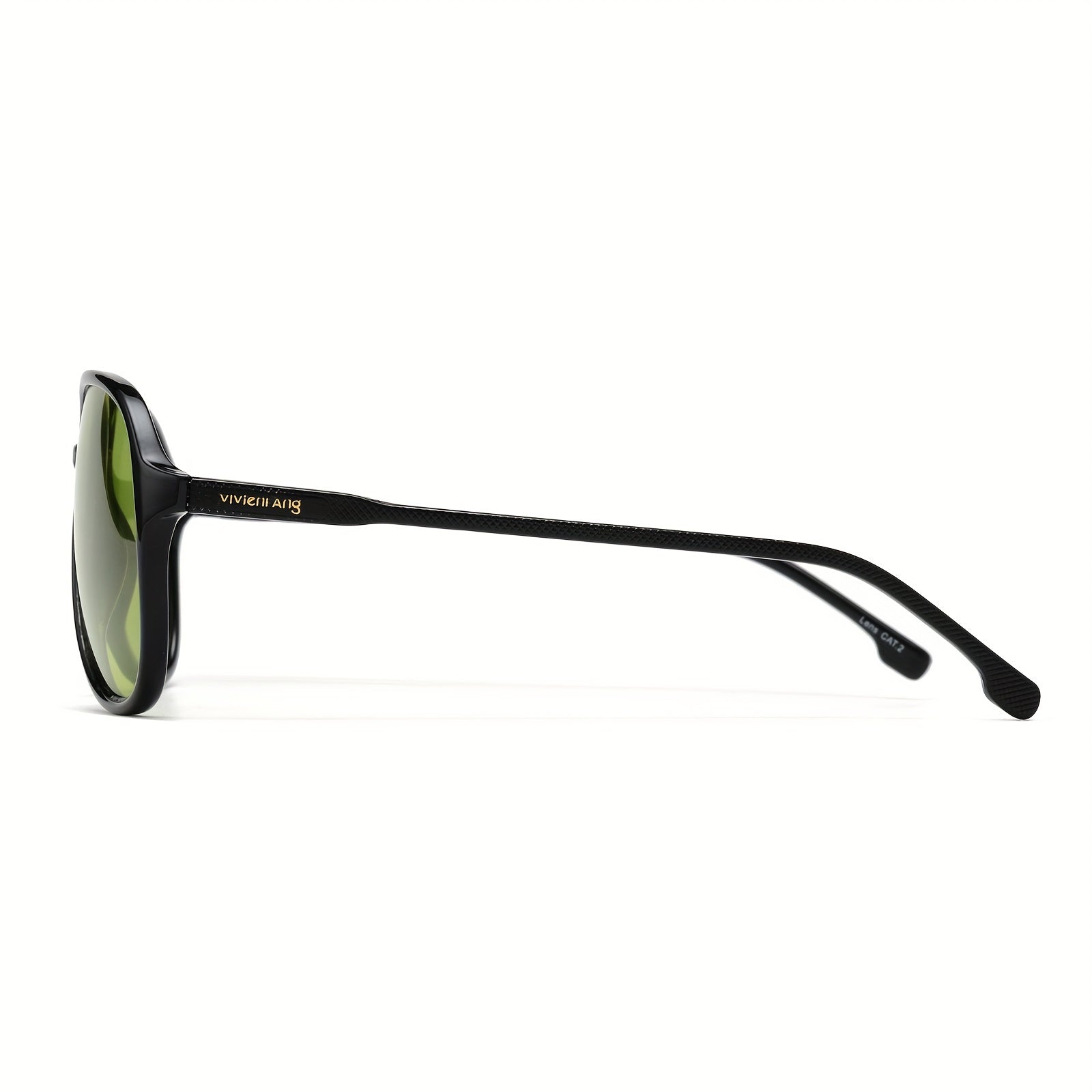 VIVIENFANG Retro Polaroid Pilot Sunglasses Night Vision Lenses VF220