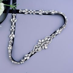 Crystal Bridal Sash Ribbon Belt for Brides