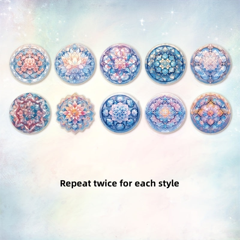 20pcs Pet Sticker Ryukyu Series Glossy Journal Decoration