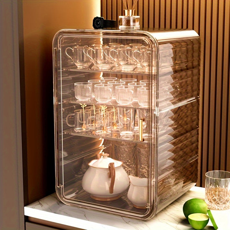 Desktop Cup Storage Rack Dustproof Water Cup Tea Cup Tray Drain Cup Holder