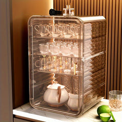 Desktop Cup Storage Rack Dustproof Water Cup Tea Cup Tray Drain Cup Holder