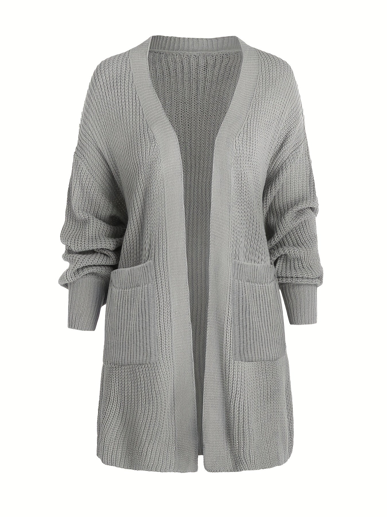  Casual Cardigan Lantern Sleeve Open Front Sweater Cardigan