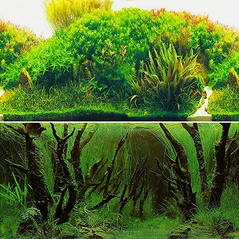 Aquarium Plant Background Poster Fish Tank Decoration Paper
