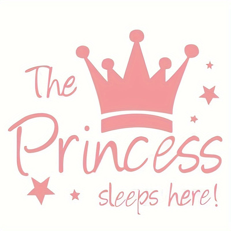 Princess Crown Wall Sticker for Bedroom Decoration