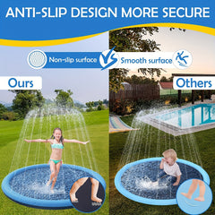 Anti Slip Splash Sprinkler Pad for Dogs - Thickened Paddling Pool