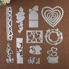 Heart Shape Metal Cutting Dies for Wedding Decor