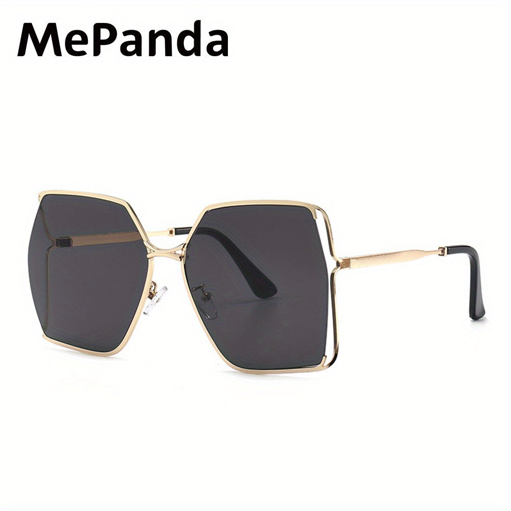 MePanda Unisex Large Metal Frame Sunglasses