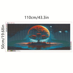 Moon & Trees in Lake 5D Diamond Painting Kit - Adult Wall Decor Gift