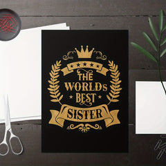 Modern Art World's Sister Wall Sticker for Kids Room Decor