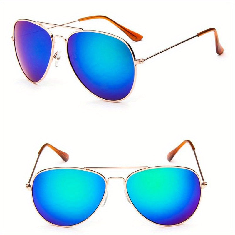 Top Bar Aviator Sunglasses Metal Frame UV400