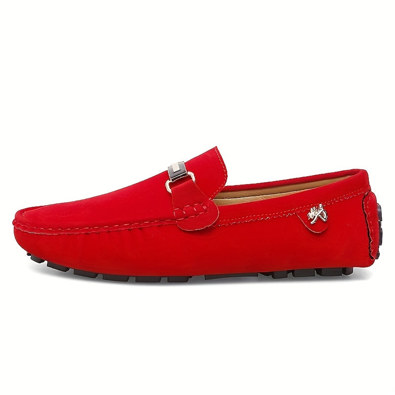Women's Metal Decor Slip On Loafers Soft Sole Anti skid Shoes