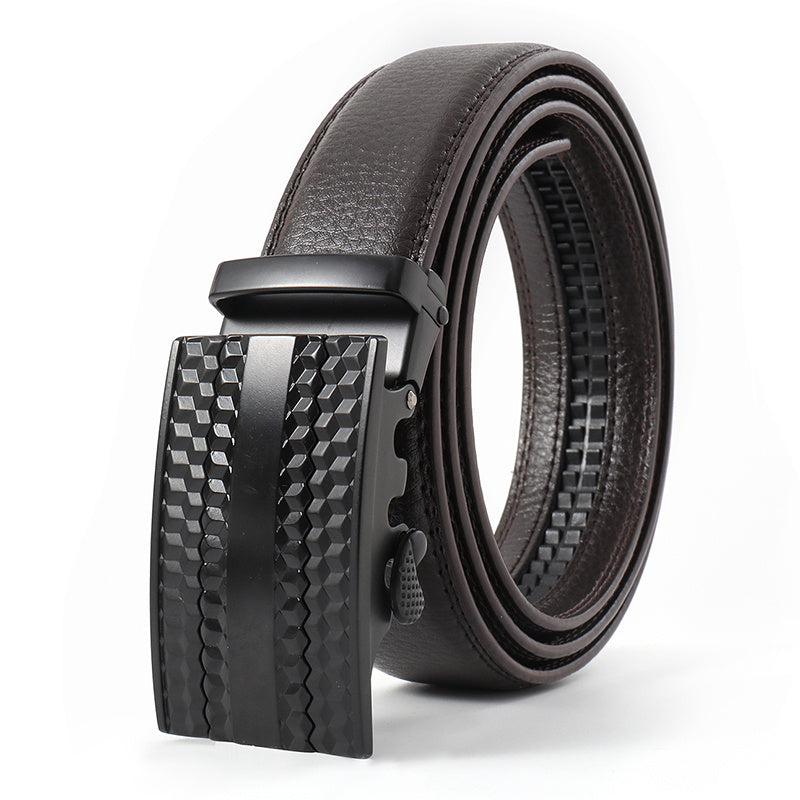 Men's PU Leather Slide Ratchet Belt