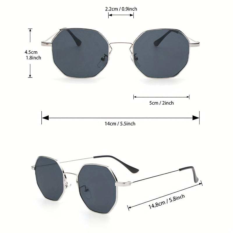 Geometric Frame Sunglasses Wrap Around Glasses UV400