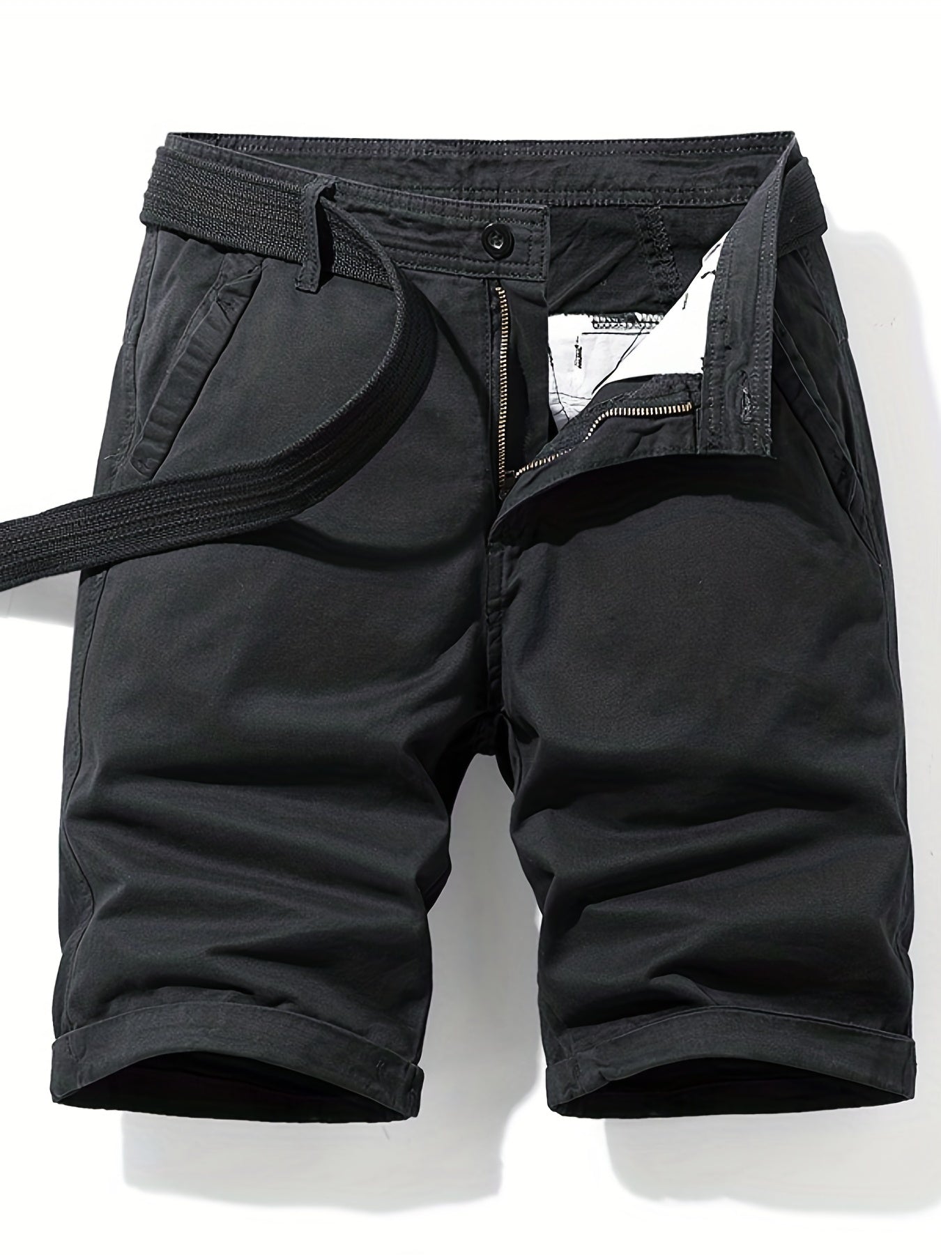 Men's Casual Cotton Cargo Shorts for Summer Outdoor Activities