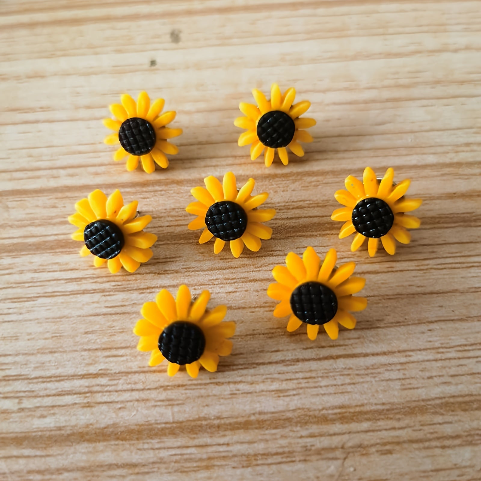 Sunflower Push Pins, Decorative Flower Cork Board Tacks for Bulletin Board
