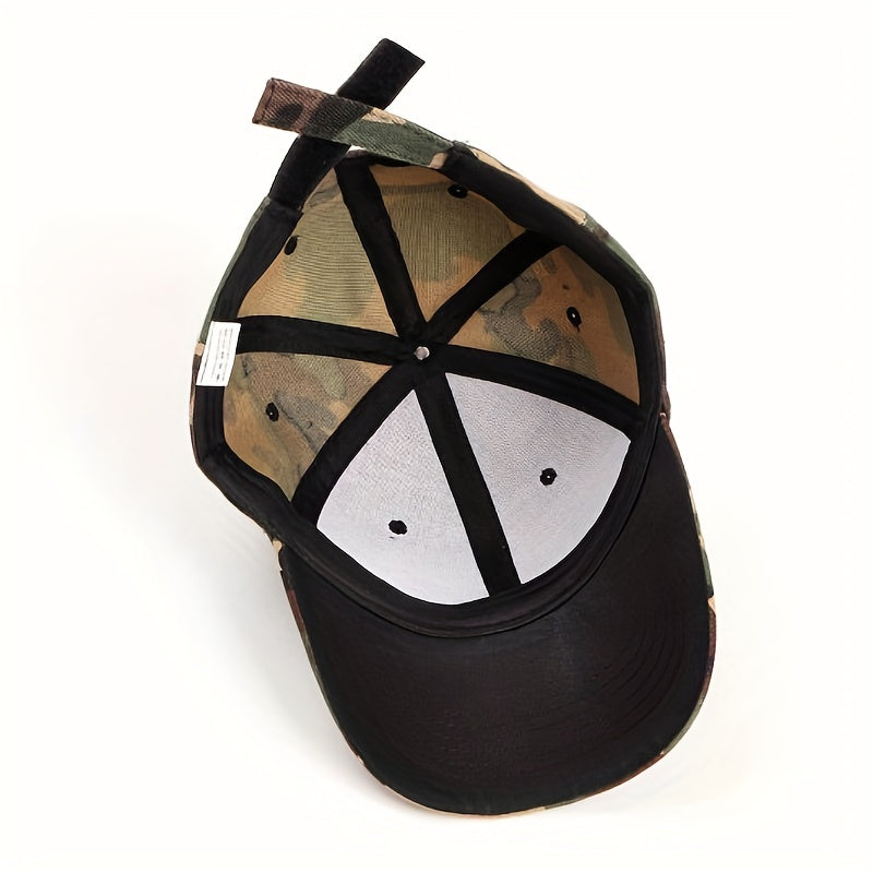 Men's Camo Forest Baseball Cap Sun Protection Hat