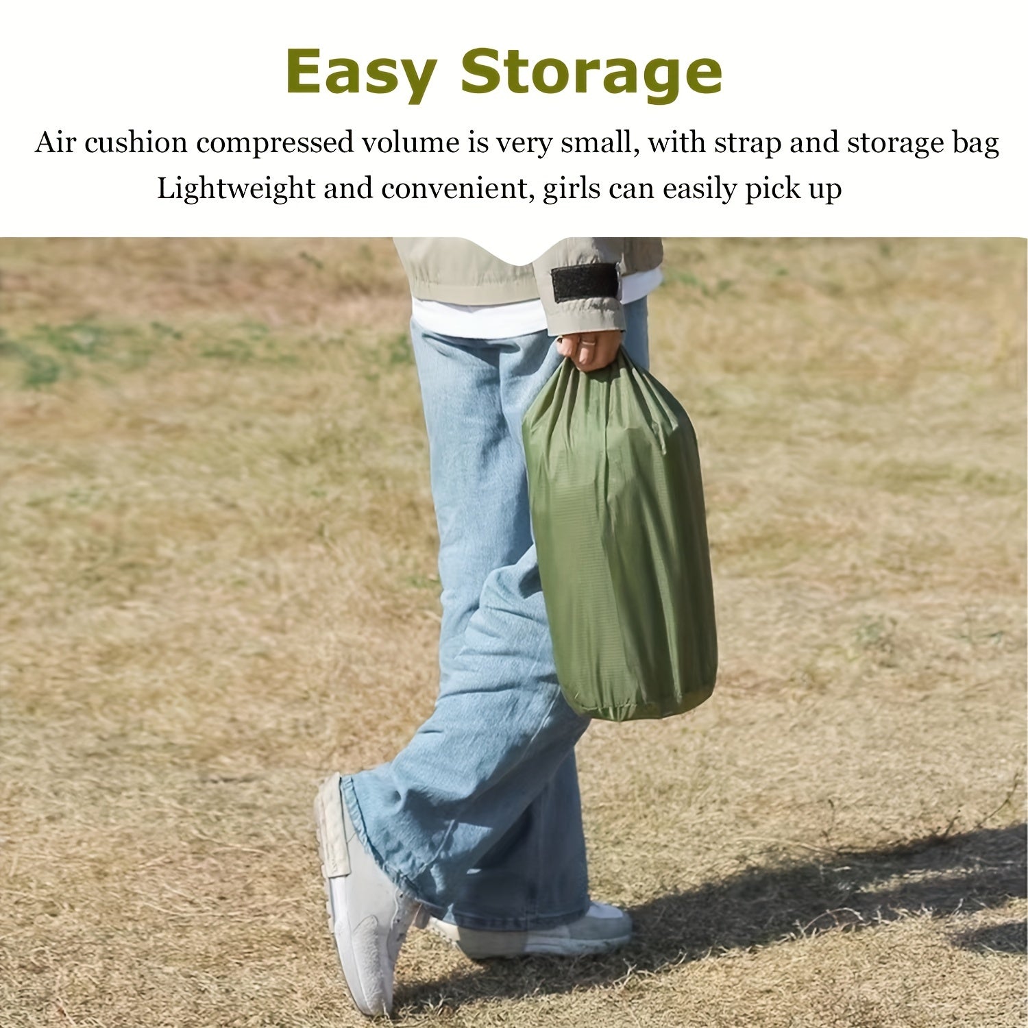 Outdoor Double Sleeping Pad - Comfortable Portable Inflatable Air Mat