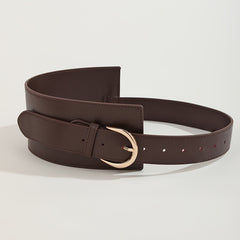 Wide PU Leather Belt Vintage Costume Waist Belt For Women Girls