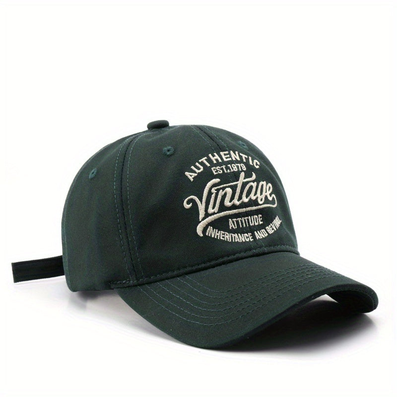  Casual Baseball Cap Vintage Letter Embroidery Classic Dad Hat