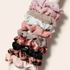 10pcs Large Scrunchie Hair Tie Hair Rope Female Party Hair Accessories
