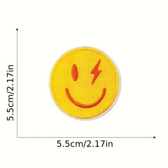 16pcs Pink Cartoon Iron On Patches Sew On Embroidered Applique Repair