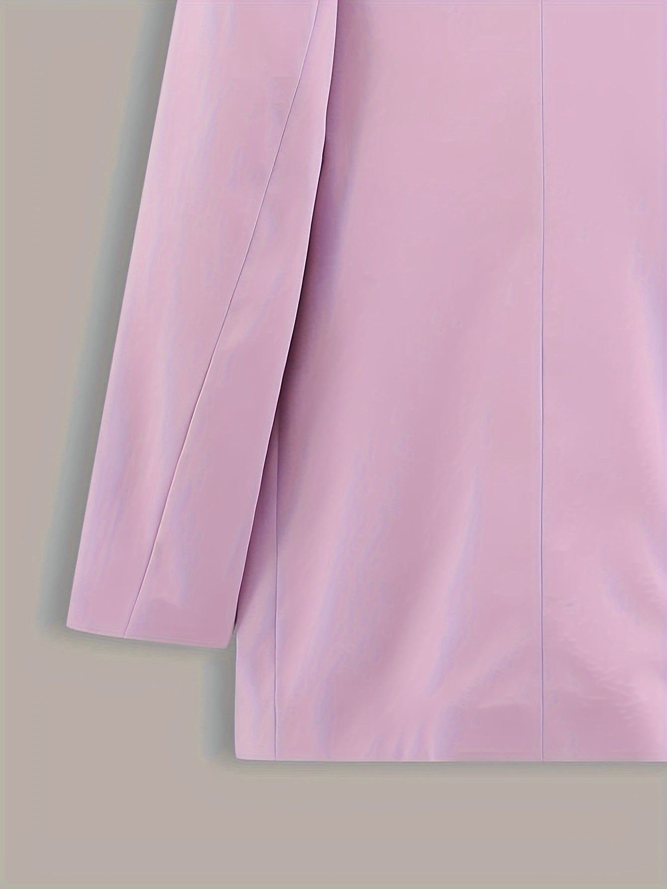  Solid Long Sleeve Lapel Collar Blazer