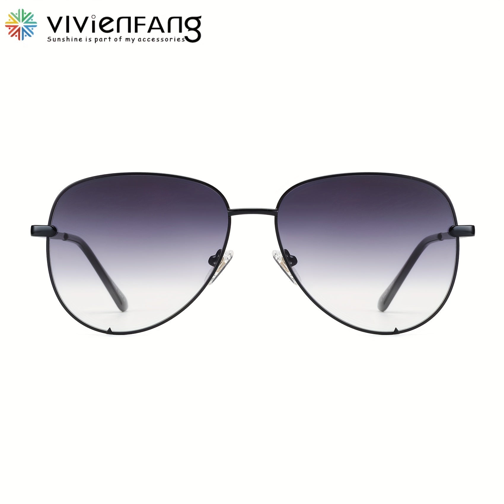 VIVIENFANG Polarized Aviator Sunglasses 61mm UV Protection