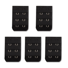 5pcs 2 Hooks Bra Strap Extenders Adjustable Band Buckle Women's Lingerie
