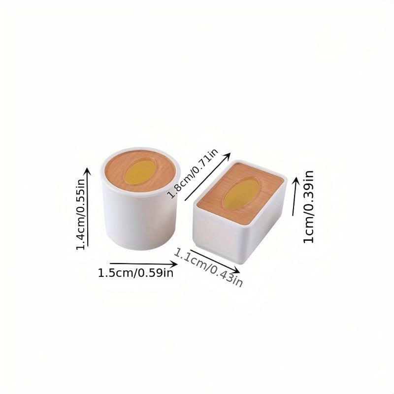 1:12 Dollhouse Tissue Box Set x2 Realistic Plastic Accessories for Home Decor