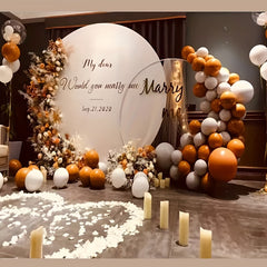 DIY Round Balloon Arch Wreath Frame for Wedding Party Decoration