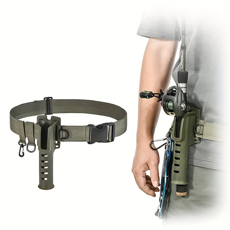 Fishing Rod Belt Waist Hanging Holder for Rod Inserting Device