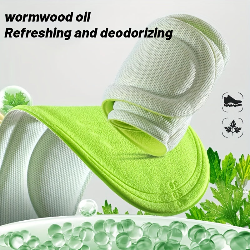 Memory Foam Insoles For Shoes Men Women Nano Antibacterial Massage Sport Insole