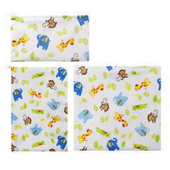 3 PCS Reusable Snack Bags Baby Food Pouches Sandwich Lunch Bags