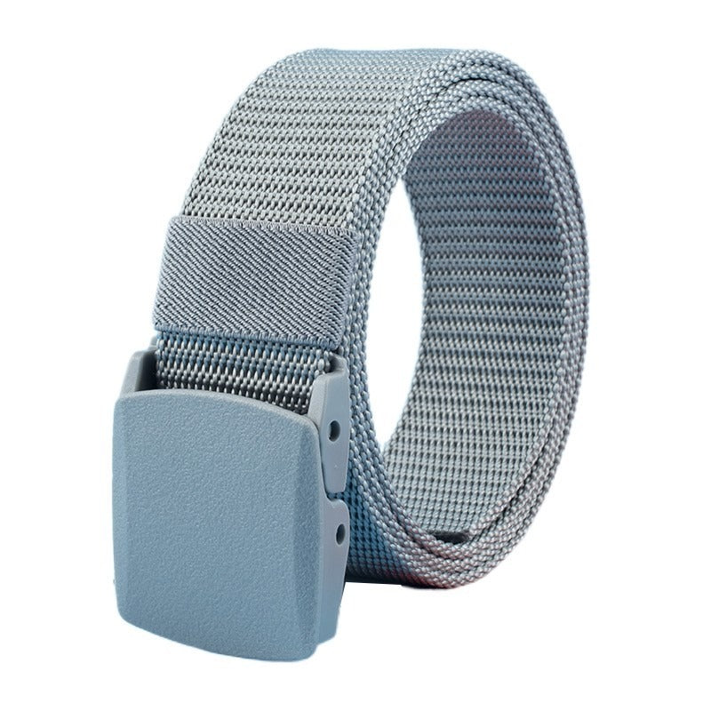 Men's Non Metal Non Magnetic Buckle Nylon Belt