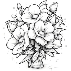 Thick Watercolor Paper Coloring Book for Adults - Mixed Floral Patterns