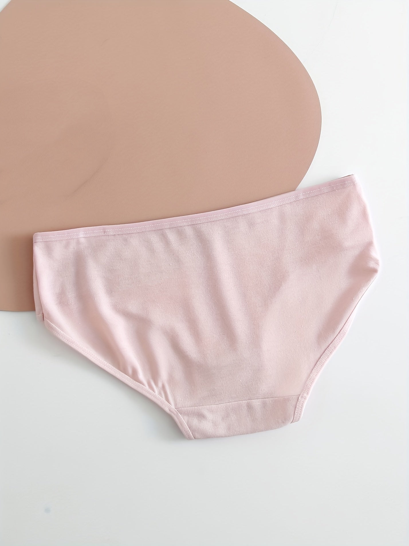 5pcs Bow Decor Bikini Panties Low Waist Intimates Women's Lingerie