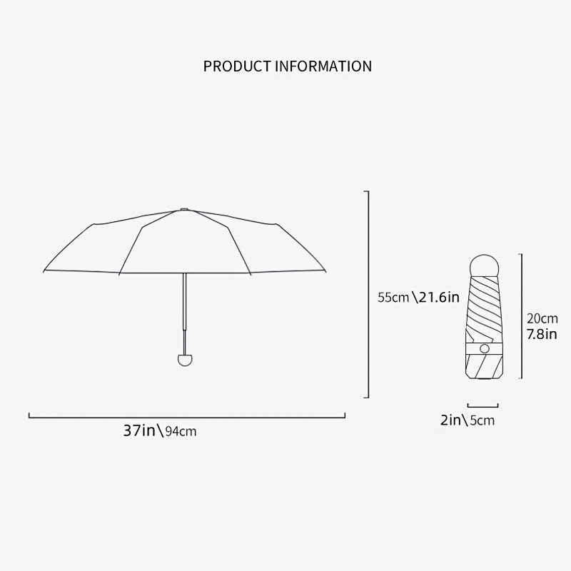 Mini Foldable Sun Umbrella Hobbies Cap Fruit Umbrella Anti UV Photovoltaic