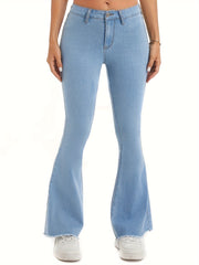  Women's High Rise Flared Leg Jeans