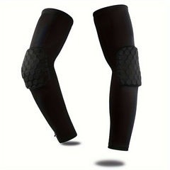 Honeycomb Arm Sleeves UV Protection Elbow Guards for Outdoor Sports