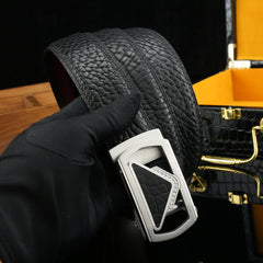 Men's Wild Style Hollow Buckle Belt 304 Stainless Steel Triangle