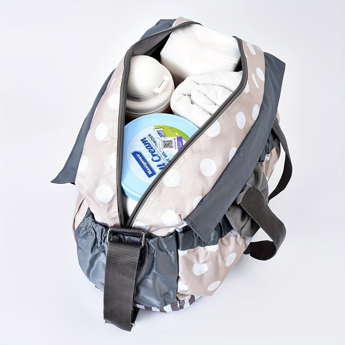 Large Polka Dot Mommy Bag - Four Piece Set