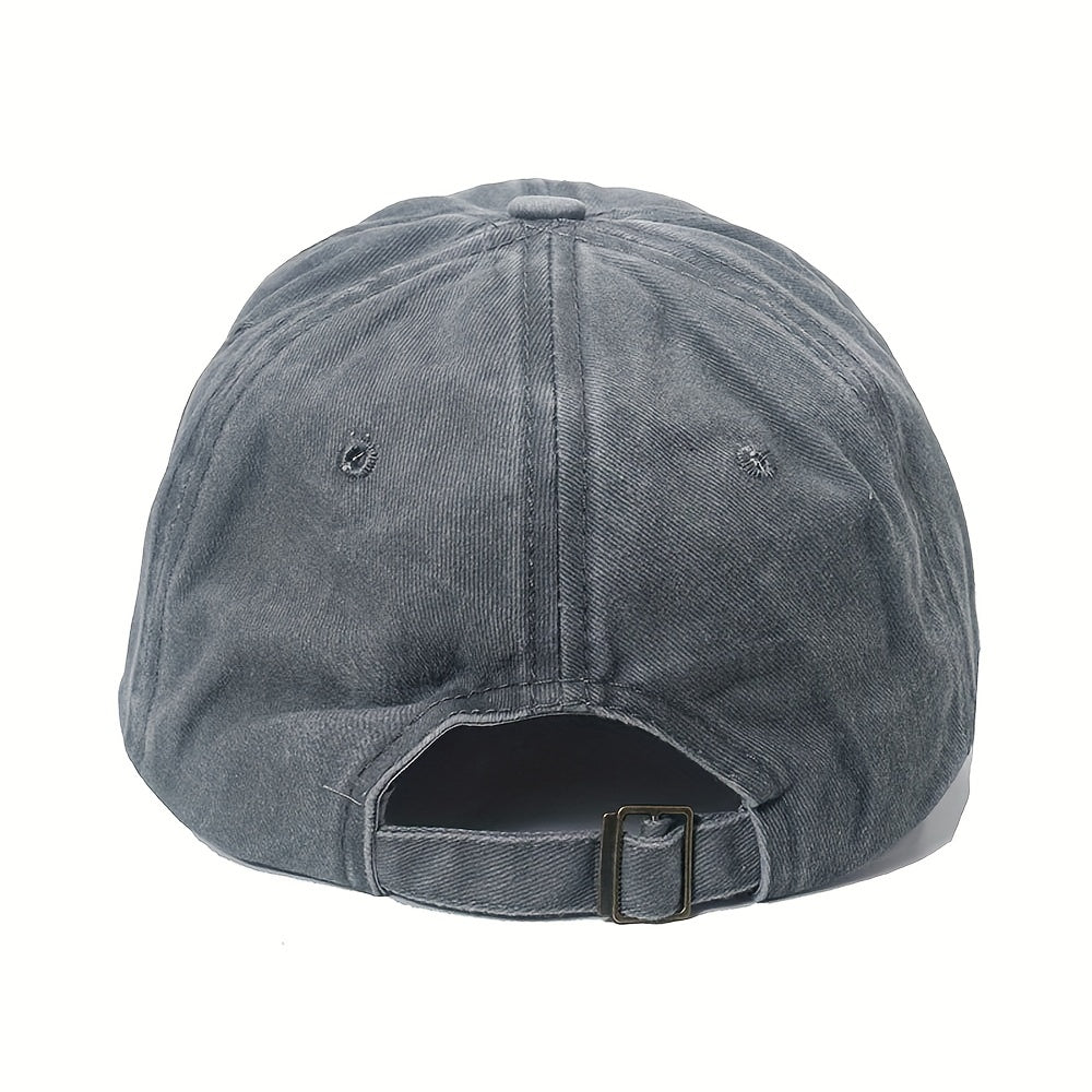 Vintage Love Heart Embroidery Baseball Cap Curved Brim Dad Hat
