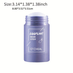 Green Tea Eggplant Mud Facial Mask for Radiant Skin