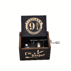Retro Hand Cranked Music Box Magic Story Theme Music Box