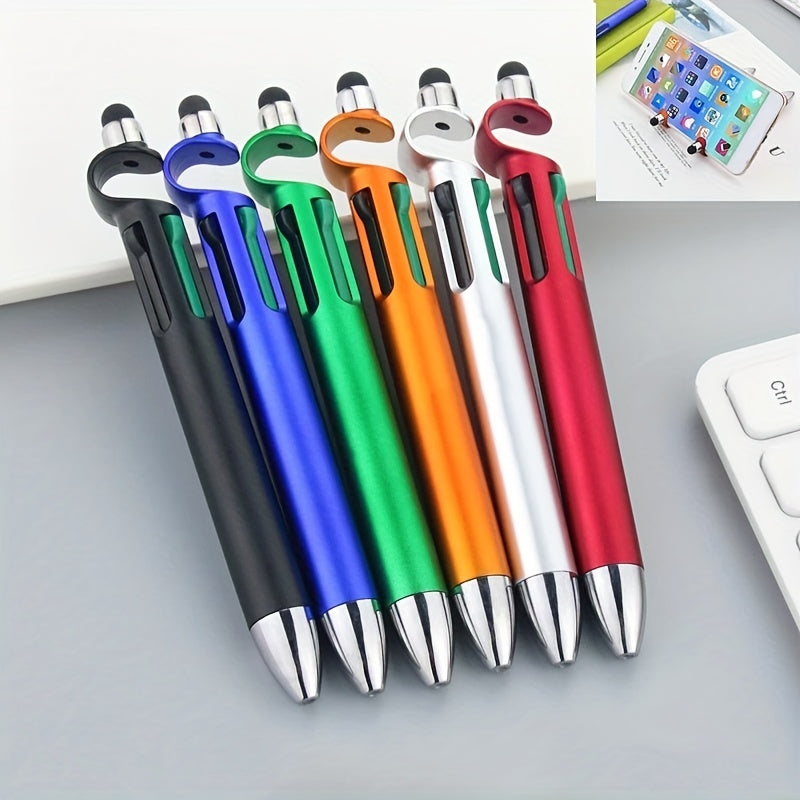 3-in-1 Multifunction Ballpoint Pen Phone Holder Touch Screen Office Stationery